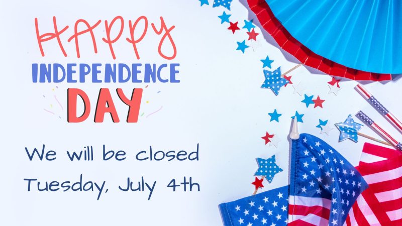 The legion will be closed Tuesday, July 4th